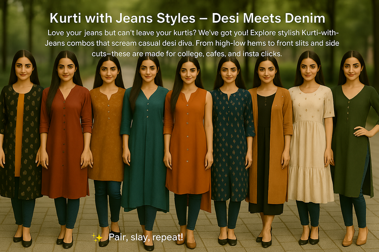 Kurti with Jeans Styles