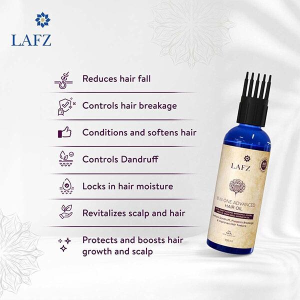 LAFZ 10-In-1 Advanced Hair Oil For Dandruff & Hair Fall with No Dilution - 200 ml